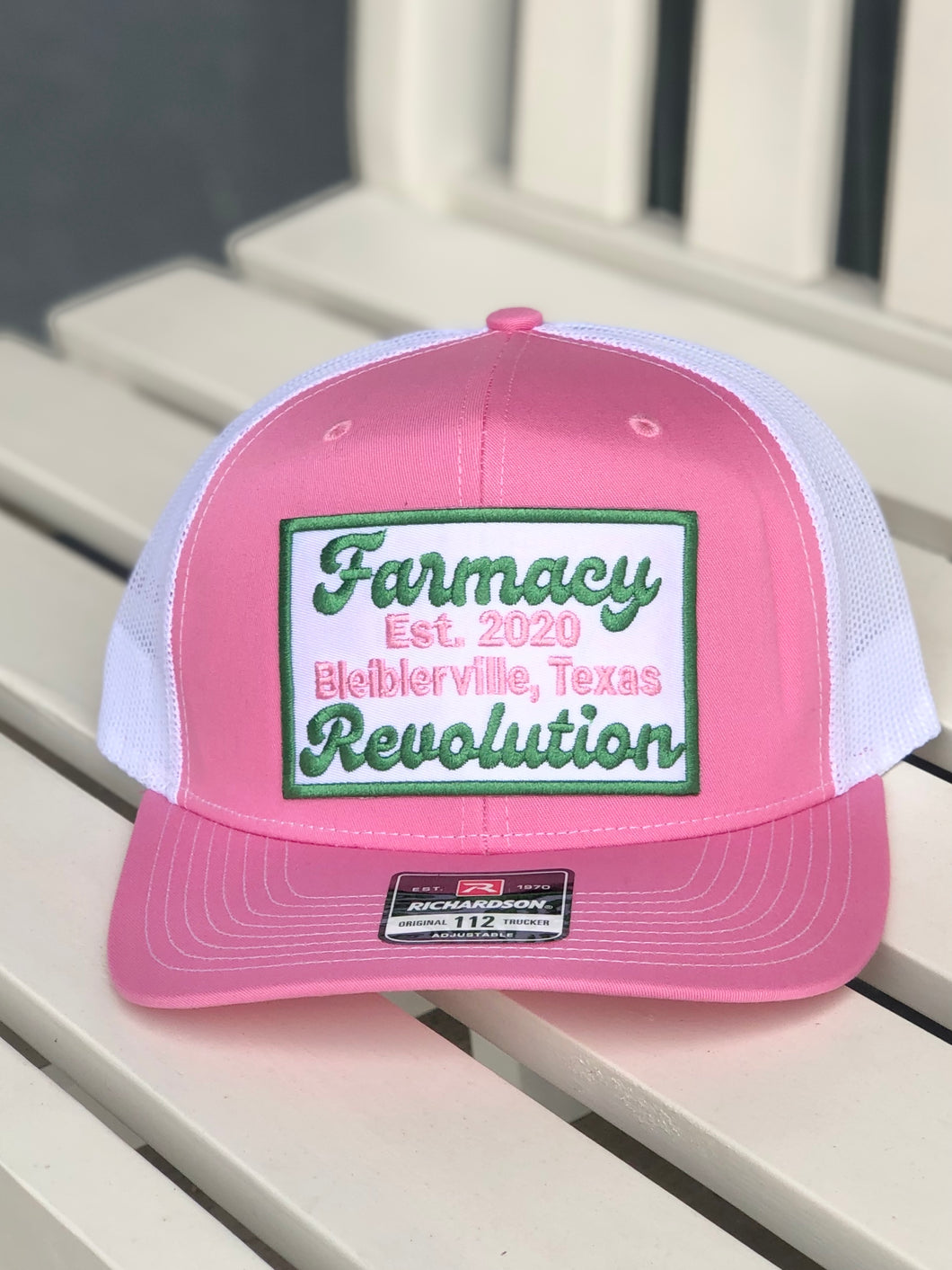 Pink Retro Farmacy Revolution Hat